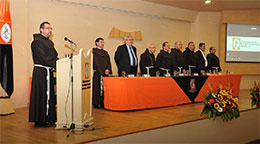 Ceremonia de posesión del rector Fray José Alirio Urbina Rodríguez OFM