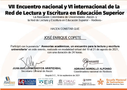 Estudiante Bonaventuriano participó en el encuentro nacional e internacional de Redlees